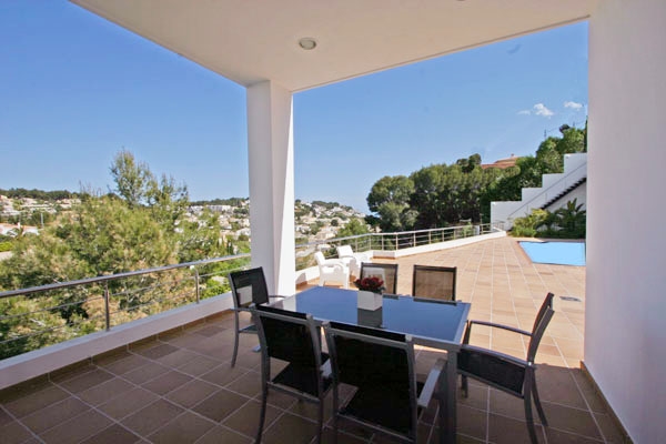 Ferienhaus mit Pool für 4 Personen ca. 150 mÂ² in Moraira, Costa Blanca: 2 Schlafzimmer, 1 Badezimmer, Klimaanlage, Sat-TV, Spülmaschine, Pool, Strand 1000 m, Waschmaschine