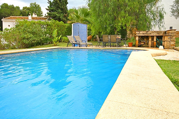 Ferienwohnung für 6 Personen ca. 160 mÂ² in Jávea, Costa Blanca: 3 Schlafzimmer, 1 Badezimmer, Klimaanlage, Sat-TV, Spülmaschine, Pool, Strand 5 km, Waschmaschine