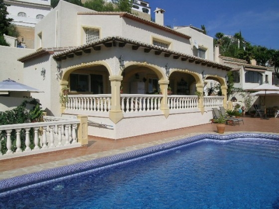 Ferienwohnung für 4 Personen ca. 120 mÂ² in Benissa, Costa Blanca: 2 Schlafzimmer, 1 Badezimmer, Klimaanlage, Spülmaschine, Pool, Strand 2 km, abgeschl. Grundstück, Waschmaschine, Hund erlaubt