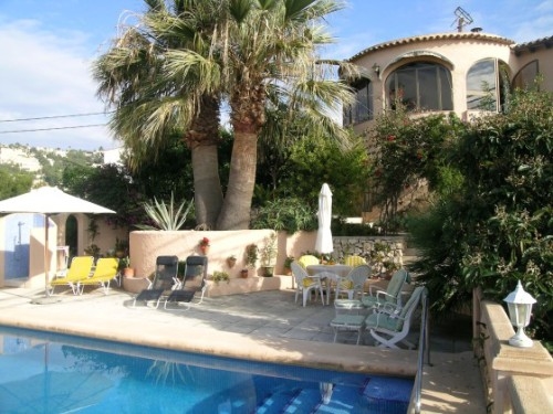 Ferienwohnung für 6 Personen ca. 130 mÂ² in Benissa, Costa Blanca: 3 Schlafzimmer, 3 Badezimmer, Kamin, Klimaanlage, Pool, Strand 5 km, Waschmaschine, Hund erlaubt
