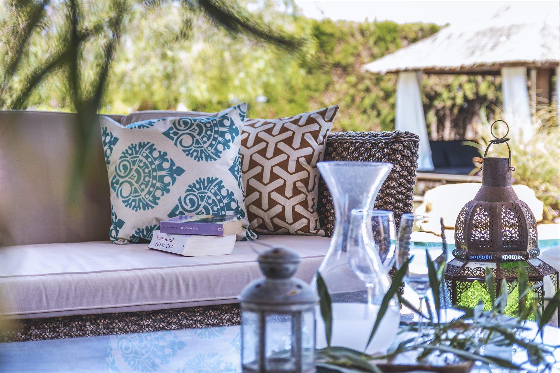 Ferienhaus mit Pool für 6 Personen ca. 450 mÂ² in Jávea, Costa Blanca: 6 Schlafzimmer, 1 Badezimmer, Klimaanlage, Sat-TV, Spülmaschine, Pool, Strand 5 km, abgeschl. Grundstück, Trockner, Waschmaschine, Hund erlaubt