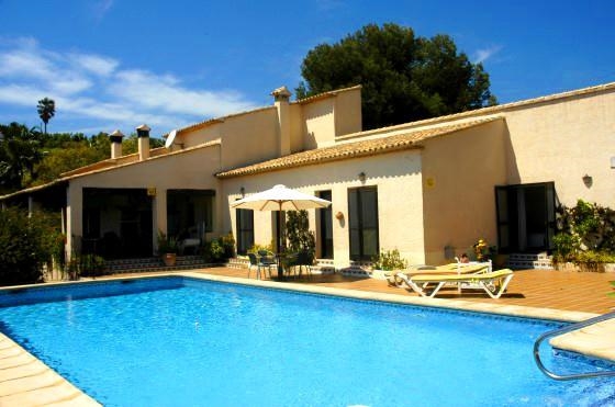 Ferienwohnung für 6 Personen ca. 300 mÂ² in Benissa, Costa Blanca: 3 Schlafzimmer, Spülmaschine, Pool, Strand 10 km, abgeschl. Grundstück, Waschmaschine, Hund erlaubt