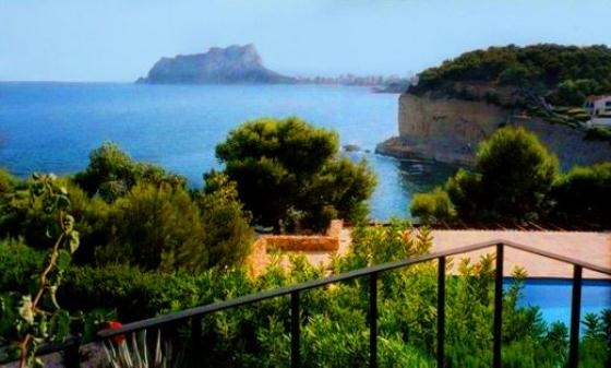Ferienhaus mit Pool für 13 Personen ca. 500 mÂ² in Moraira, Costa Blanca: 8 Schlafzimmer, 4 Badezimmer, Pool, Strand 50 m, abgeschl. Grundstück, Waschmaschine, Hund erlaubt