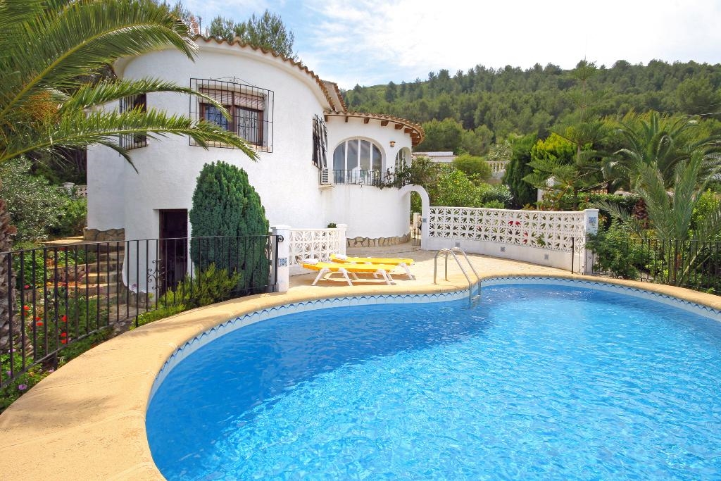Ferienwohnung für 4 Personen ca. 120 mÂ² in Javea, Costa Blanca: 2 Schlafzimmer, 1 Badezimmer, Klimaanlage, Sat-TV, Pool, Strand 10 km, abgeschl. Grundstück, Waschmaschine