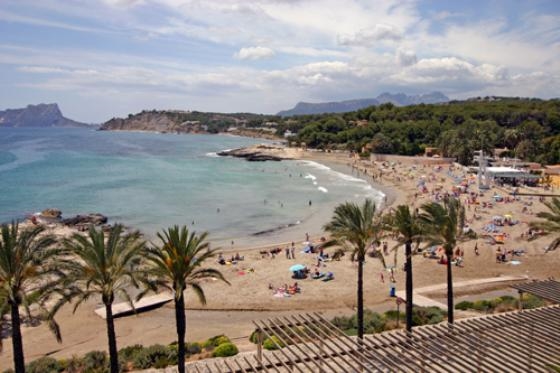 Ferienwohnung für 6 Personen ca. 105 mÂ² in Moraira, Costa Blanca: 3 Schlafzimmer, 1 Badezimmer, Klimaanlage, Spülmaschine, Strand 25 m, Waschmaschine