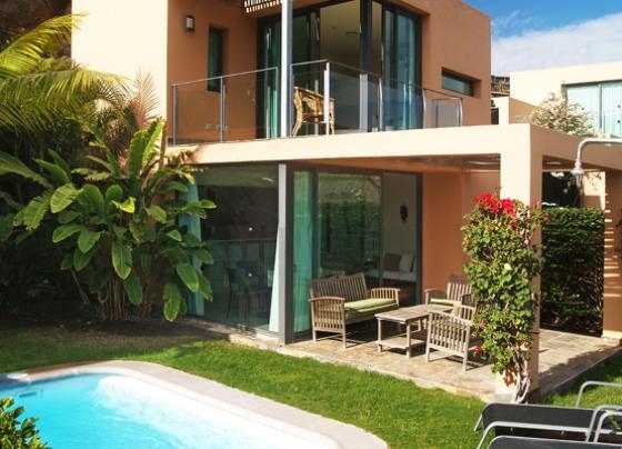 Ferienhaus mit Pool für 4 Personen ca. 85 mÂ² in San Bartolomé de Tirajana, Gran Canaria (Inland Gran Canaria): 2 Schlafzimmer, 3 Badezimmer, Klimaanlage, Telefon, Sat-TV, Spülmaschine, Pool, Strand 10 km, abgeschl. Grundstück, Waschmaschine