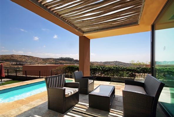 Ferienhaus mit Pool für 4 Personen ca. 85 mÂ² in San Bartolomé de Tirajana, Gran Canaria (Inland Gran Canaria): 2 Schlafzimmer, 2 Badezimmer, Klimaanlage, Telefon, Sat-TV, Spülmaschine, Pool, Strand 10 km, abgeschl. Grundstück, Waschmaschine