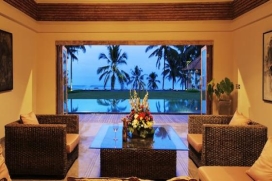 This luxury beachfront villa, an oasis of tranquil serenity, rest on property of 5400 square meters and perfectly situated in south west coast Bali. Spectacular water views, luxurious appointments and magnificent proportions provide the ultimate oppo, Tabanan
